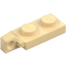 LEGO Tan Hinge Plate 1 x 2 with Single Finger on End Vertical without Bottom Groove (44301 / 49715)