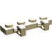LEGO Zandbruin Scharnier Plaat 1 x 4 Vergrendelings met Twee Stubs (44568 / 51483)