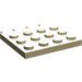 LEGO Zandbruin Scharnier Plaat 4 x 4 Voertuig Roof (4213)