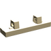 LEGO Tan Hinge Tile 1 x 4 Locking with 2 Single Stubs on Top (44822 / 95120)