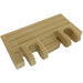 LEGO Tan Hinge Train Gate 2 x 4 Locking Dual 2 Stubs with Rear Reinforcements (44569 / 52526)