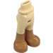 LEGO Beige Hofte med Pants med Medium Dark Kød Boots