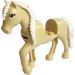 LEGO Beige Pferd mit Braided Mane (77475)