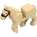 LEGO Beige Pferd mit Braun Zaum (10509)