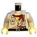 LEGO Tan Johnny Thunder (desert) with LEGO Logo on Back Torso (973)