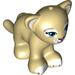 LEGO Tan Lion Cub with White Paws and Dark Pink Nose (17434)