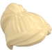 LEGO Beige Mellemlangt hår med Hestehale og Lang Bangs (18227 / 87990)