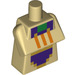 LEGO Tan Minecraft Torso with Desert Cleric Outfit with Orange Lines (25767 / 66817)