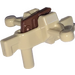 LEGO Zandbruin Minifig Crossbow met Blaster en Reddish Brown Op gang brengen