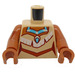 LEGO Tan Minifig Torso with Blue Neckelace and Leather Vest (973 / 76382)