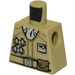 LEGO Beige Minifig Torso uden arme med Dekoration (973)