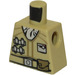 LEGO Tan Minifig Torso without Arms with Decoration (973)
