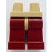 LEGO Beige Minifigure Hüften mit Dark rot Beine (3815 / 73200)