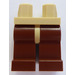LEGO Beige Minifigure Hüften mit Reddish Brown Beine (73200 / 88584)