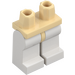 LEGO Beige Minifigur Hüften mit Weiß Beine (73200 / 88584)