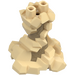 LEGO Beige Minifigur Untere Körper Twisted Rocks over Dunkel Beige Kegel (28376)