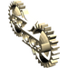 LEGO bronzer Monoarm avec 24 Dent Geared Ends (32311)