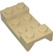 LEGO Beige Lokasuoja Levy 2 x 4 jossa Kaari ilman aukkoa (3788)