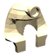 LEGO Beige Mummy Headdress mit massivem inneren Ring (30168 / 90462)