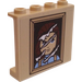 LEGO Tan Panel 1 x 4 x 3 with Clawed Prince Adam Painting Sticker with Side Supports, Hollow Studs (35323)