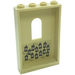 LEGO Tan Panel 1 x 4 x 5 with Window with Hanging Frames with School Rules and Bricks Sticker (60808)