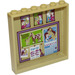 LEGO Tan Panel 1 x 6 x 5 with Bulletin board sign-up and calendar Sticker (59349)