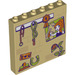 LEGO bronzer Panneau 1 x 6 x 5 avec Tack room mur (49312 / 59349)