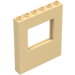 LEGO Tan Panel 1 x 6 x 6 with Window Cutout (15627)