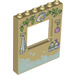 LEGO Tan Panel 1 x 6 x 6 with Window Cutout with Horse and Bubbles (1418 / 15627)