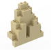 LEGO Zandbruin Paneel 3 x 8 x 7 Steen Driehoekig (6083)