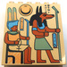 LEGO bronzer Panneau 6 x 4 x 6 Sloped avec Hieroglyphs et Jackal (30156)