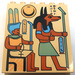 LEGO Tan Panel 6 x 4 x 6 Sloped with Hieroglyphs and Jackal (30156)