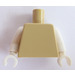 LEGO Tan Plain Minifig Torso with White Arms and White Hands (76382 / 88585)