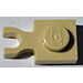 LEGO Tan Plate 1 x 1 with Vertical Clip (Thin &#039;U&#039; Clip) (4085 / 60897)