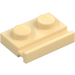 LEGO Beige Platte 1 x 2 mit Tür Schiene (32028)