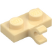 LEGO Beige Plate 1 x 2 med Horisontal klips (11476 / 65458)