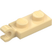 LEGO Beige Plate 1 x 2 med Horisontal klips på Ende (42923 / 63868)