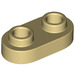 LEGO Tan Plate 1 x 2 with Rounded Ends and Open Studs (35480)