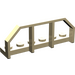 LEGO Zandbruin Plaat 1 x 6 met Trein Wagon Railings (6583 / 58494)
