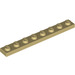 LEGO Tan Plate 1 x 8 (3460)