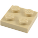 LEGO Tan Plate 2 x 2 (3022)