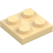 LEGO Tan Plate 2 x 2 (3022 / 94148)