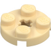 LEGO Tan Plate 2 x 2 Round with Axle Hole (with &#039;X&#039; Axle Hole) (4032)