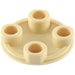 LEGO Tan Plate 2 x 2 Round with Rounded Bottom (2654 / 28558)