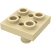 LEGO Beige Platte 2 x 2 mit Unterseite Pin (Kleine Löcher in der Platte) (2476)