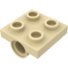 LEGO Beige Piastra 2 x 2 con Foro con supporto incrociato inferiore (10247)