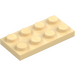 LEGO Tan Plate 2 x 4 (3020 / 5584)