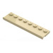 LEGO Beige Platte 2 x 8 mit Tür Rail (30586)