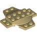 LEGO Tan Plate 6 x 6 x 0.667 Cross with Dome (30303)