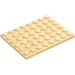 LEGO Tan Plate 6 x 8 (3036)